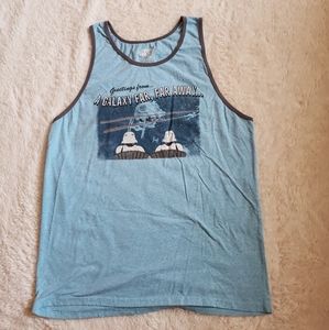 Star Wars Light Blue & Navy Blue Tank Top